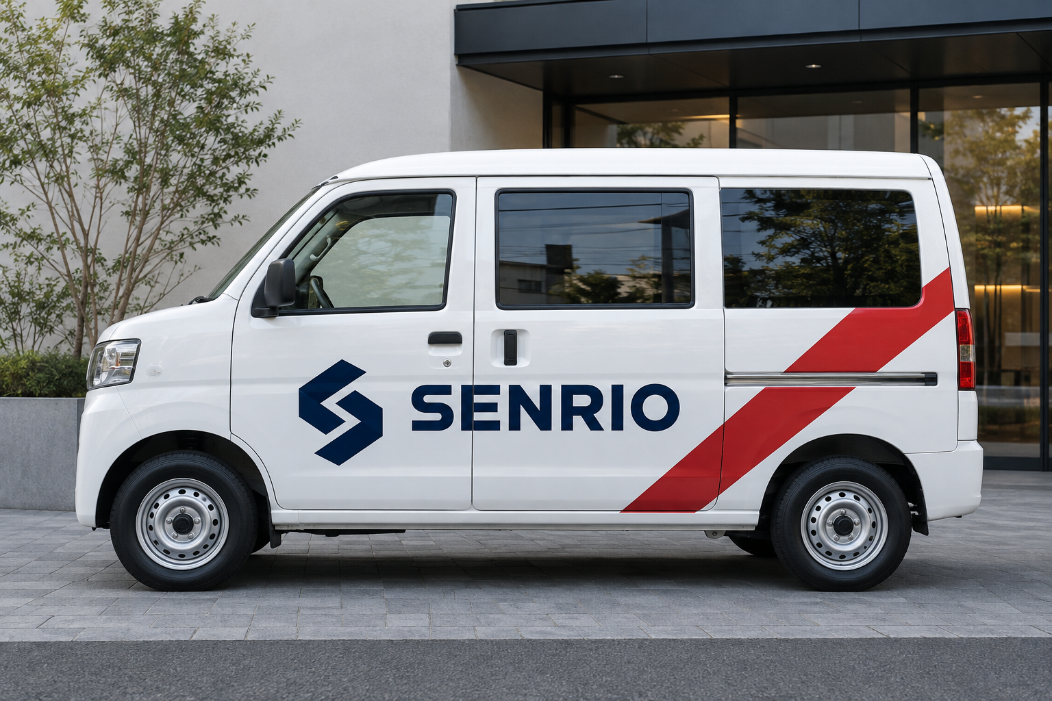 車体にデザインしたカーマーキングの施工例